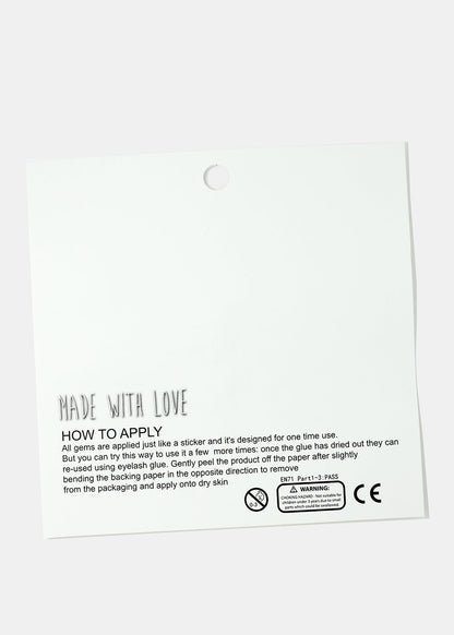 Adhesive Festival Face Jewels