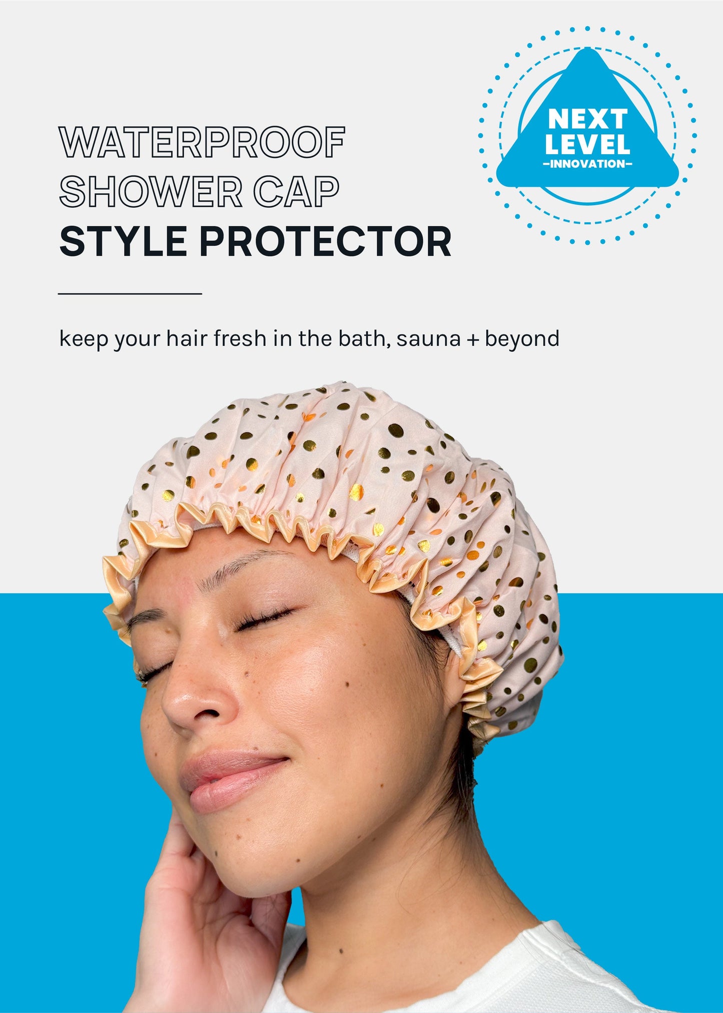 a2o Lab Double-Lined Waterproof Shower Cap