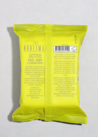 The Nobleman Active Face + Body Cleansing Wipes