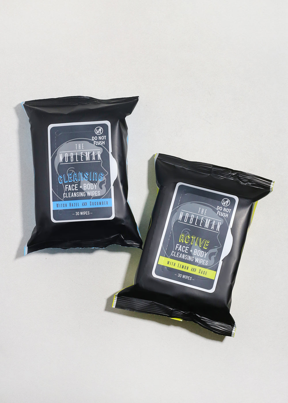 The Nobleman Active Face + Body Cleansing Wipes
