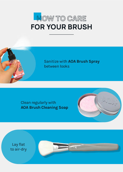 a2o Lab Blush + Bronzer Powder Brush