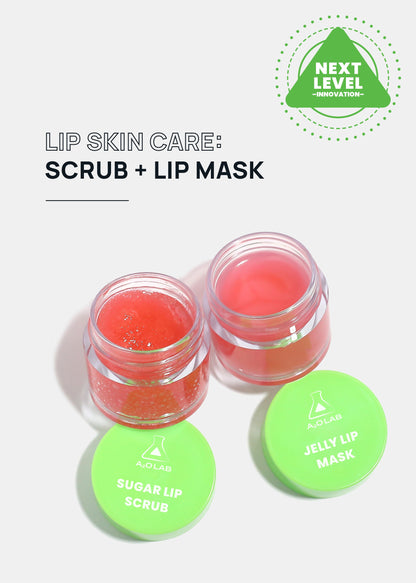 a2o Lab Sweet Pout Sugar Scrub + Jelly Lip Mask