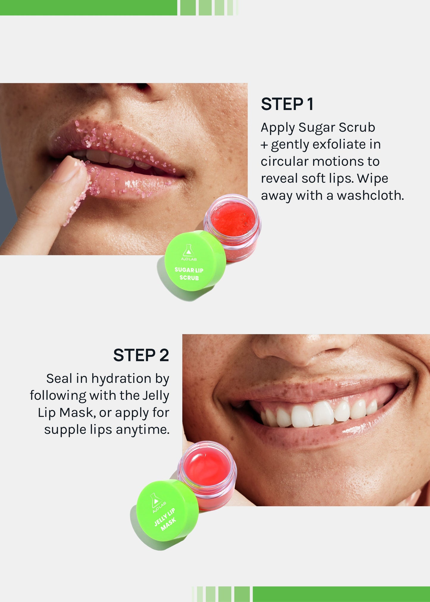 a2o Lab Sweet Pout Sugar Scrub + Jelly Lip Mask