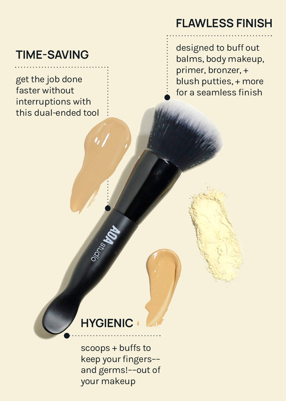 AOA Buffing Brush + Scoop