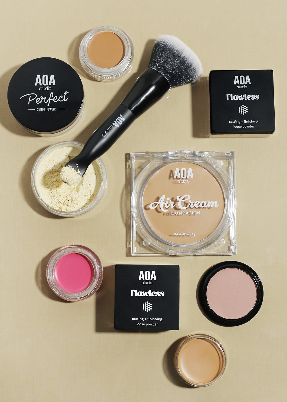 AOA Buffing Brush + Scoop