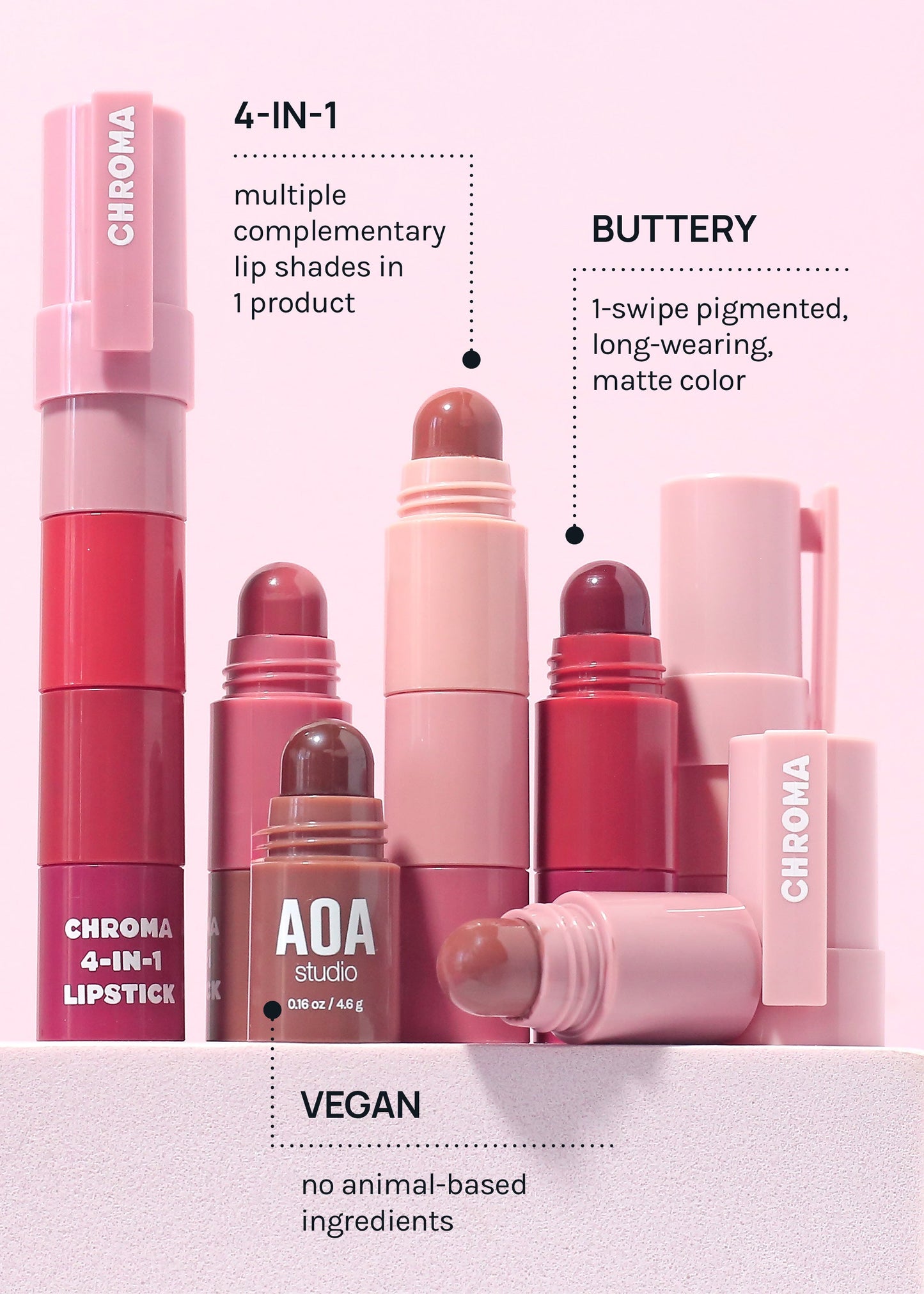 AOA Chroma 4-in-1 Lipstick